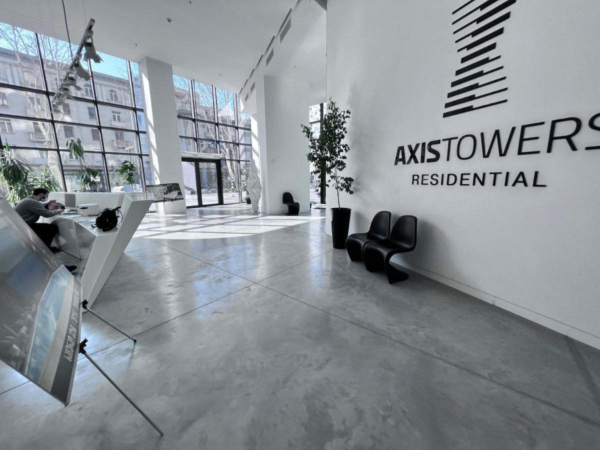 Apartment In Axis Towers, Tbilisi Business Center Eksteriør bilde